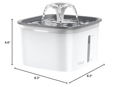 Veken 95Oz/2.8L Pet Fountain, Automatic Cat Water Fountain Dog Water D